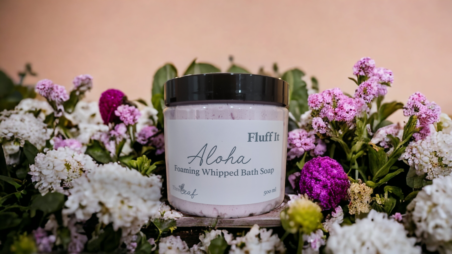 “Fluff It” Foaming Whipped Bath Soap